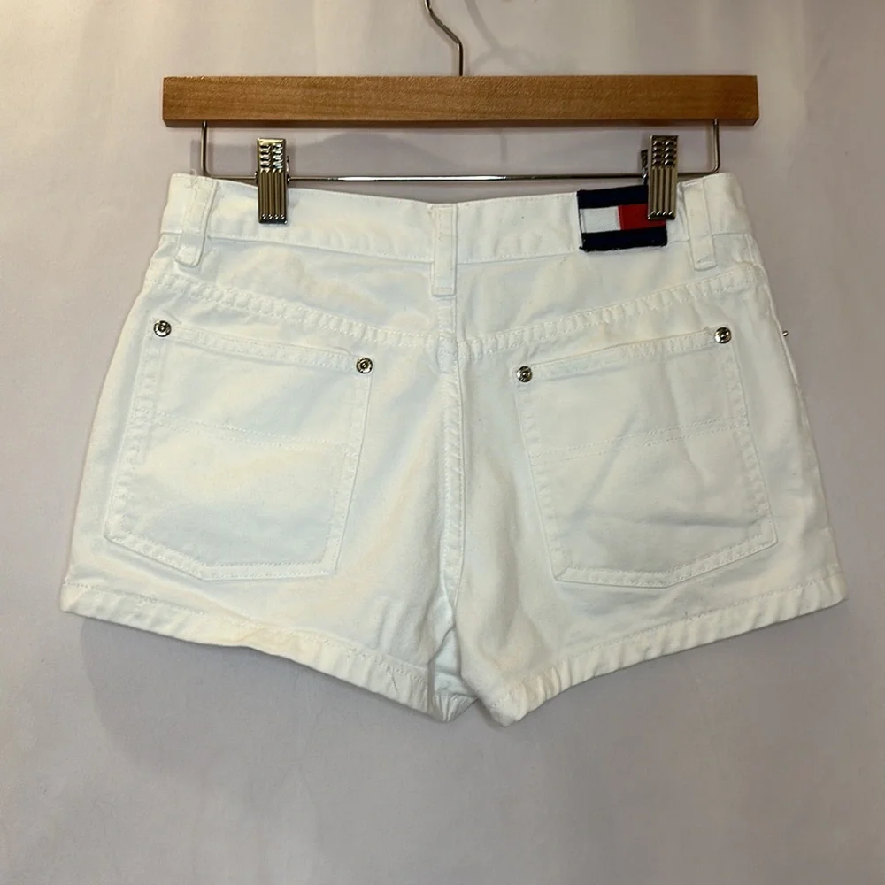 TOMMY JEANS vintage Y2K 90s jean shorts 3 - Picture 1 of 4